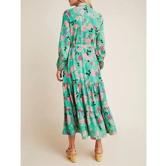 MISA Los Angeles Esmee Long Midi Dress in Peony Floral Size Medium